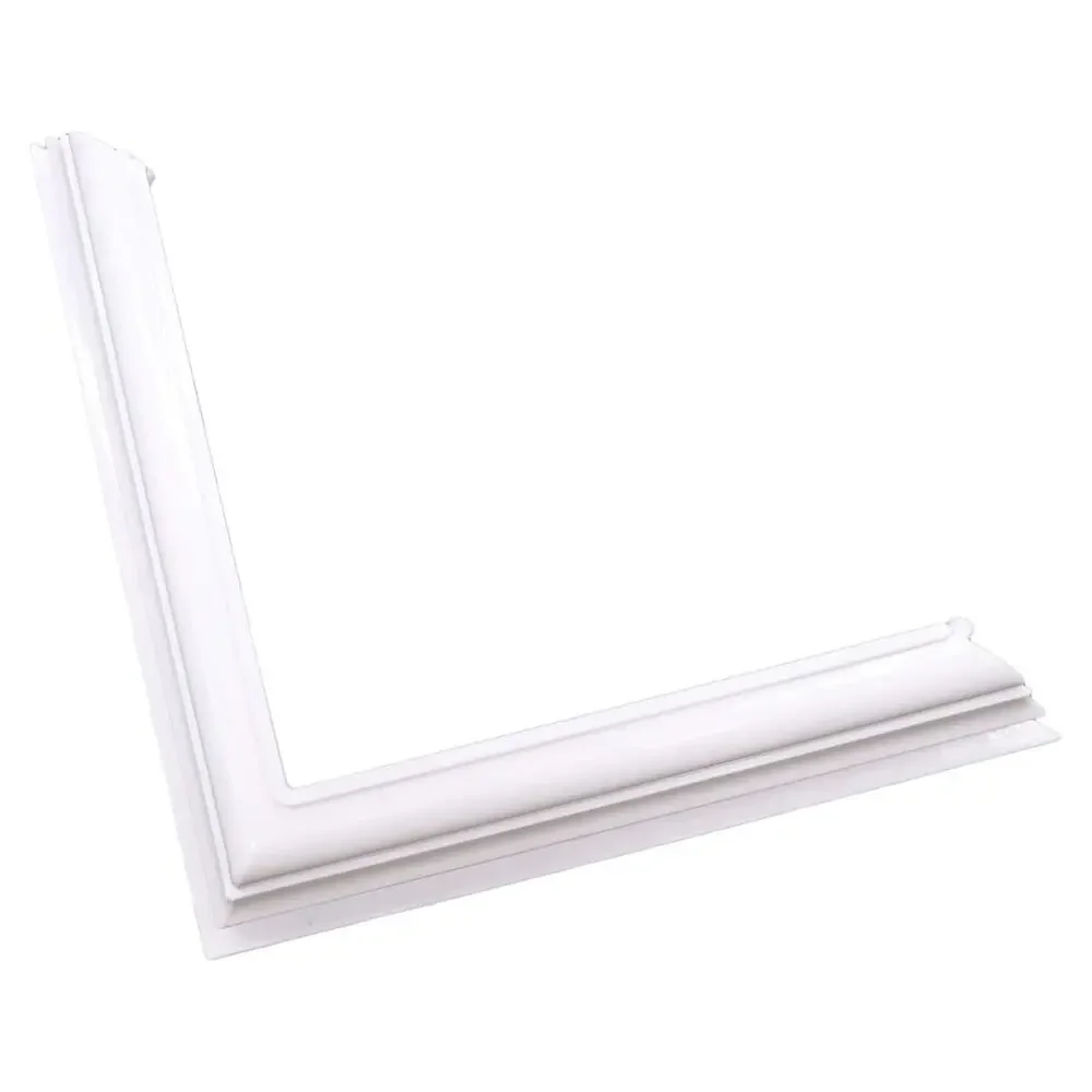 True 4 * 4Inch 2 Packs Split Style Vinyl Fence Post Skirt/White Color PVC Post